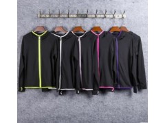 运动帽衫健身训练瑜伽服上衣吸湿排汗速干运动外套图2