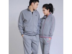 春秋款男女运动服俩件套中老年服装纯棉不起球图2