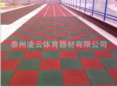 幼儿园安全橡胶地垫 健身房橡胶地板 社区地垫 防摔安全地胶图3