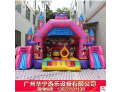 儿童充气城堡小蹦床跳床滑梯组合淘气堡户外大型游乐设备图3