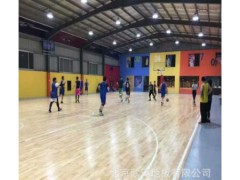 篮球场馆运动木地板施工 室内羽毛球场木地板体育运动地板翻新图2