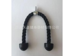 双头三头肌拉绳 商用尼龙拉力绳 健身配件 健身器材运动用品批发图2