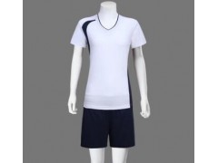 短袖排球服套装男女V领时尚个性夏季跑步运动服女排队服图2