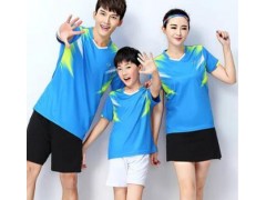 短袖羽毛球服套装男女同款透气V领运动服社团比赛训练服图2
