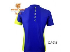 男款夏季透气大码羽毛球服吸湿排汗撞色户外运动球服厂家直销图2
