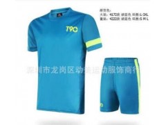 光板足球服套装成人儿童足球运动训练比赛球衣印字号图3