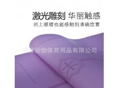 高档PU皮革热复合天然橡胶瑜伽垫 5mm高级专业级体位线土豪垫图3