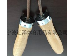 汇泽工厂直销牛皮跳绳成人跳绳中考专用跳绳轴承跳绳可印LOGO现货图2