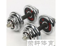 健身器材可调节哑铃包胶哑铃电镀哑铃健身图2