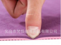双色tpe瑜伽垫6mm8m10厚环保无味耐磨TPE垫健身yoga mat图2
