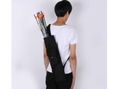 一件代发黑色箭壶斜背箭包 射箭器材运动户外箭筒图2
