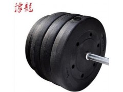 豫龙杠铃哑铃片环保无味小孔杠铃片公斤摇臂配重片图2