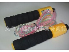 厂家直销七彩海绵计数跳绳 健身体育用品批发图3