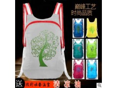 批发定做 超轻户外折叠双肩背包皮肤包收纳包伸缩包 14-20L图3
