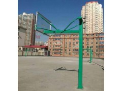地埋篮球架标准固定式单臂方管篮球架户外成人丁字篮球架图2