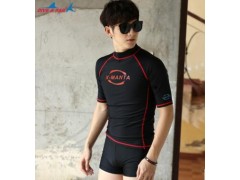 韩版潜水服男士防晒防紫外线潜水衣短袖泳衣浮潜冲浪泳装图2