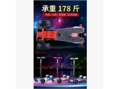 儿童滑板车可折叠三轮闪光带灯光带火焰喷雾宝宝踏板车图3