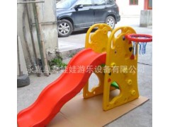 幼儿家庭小型滑梯玩具 儿童组合滑梯秋千 塑料滑梯 长颈鹿滑梯图2
