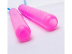 504 七彩跳绳 2.3米彩色学生跳绳金粉水晶塑料跳绳儿童体育用品图3