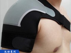 绑带防护型护肩带可调节透气护肩部运动肩膀防护单肩拉伤保护图2