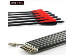 厂家直销 8mm 可换头玻纤箭 反曲传统弓 射箭用品 出口国际标准图2