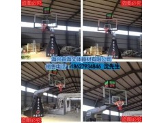 华越鑫海高档智能行走遥控电动液压篮球架 新款篮球比赛用篮球架图2