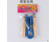 优质耐用木手柄跳绳 弹簧胶计数跳绳图3