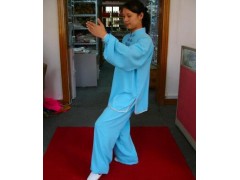 双色手工花式盘扣复古式太极服图2