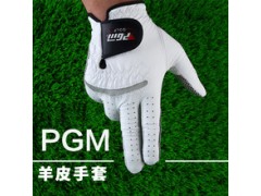 PGM高尔夫手套 男士 羊皮手套 PGM 防滑颗粒 高尔夫用品图1