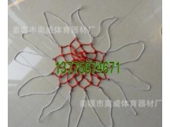 篮球框网普通篮球网支持扣篮 双色篮球网 厂家批发室内外篮球网图3