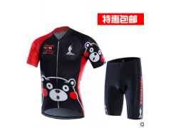 kitty熊本熊可爱风骑车服套装男女自行车服春夏动漫新款一件代发图2