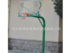 厂家直销室外篮球架165圆管 中小学地理式圆管篮球架小区广场健身图2