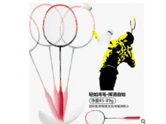 厂家批发高档全碳羽毛球拍双仞10/VT80/VT-ZF正品T头单拍双打超轻图2