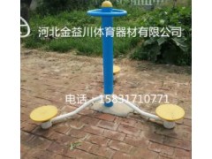 厂家直销室外健身路径三人扭腰器地埋式三位扭腰体育器材健身器材图3