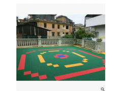 网球场篮球场幼儿园人行道悬浮地板工程 悬浮拼装运动地板图3