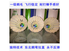 厂家直销羽伴比赛4号羽毛球 一级鹅毛 耐打鹅毛球 高级比赛球图3