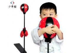 少年强儿童立式踏板拳击健身速度球发泄减压球不倒翁拳击手套玩具图2