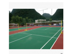 厂家定制 塑胶球场 塑胶运动场透气型塑胶跑道 塑胶篮球场图3