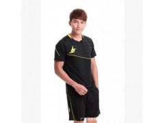 Y2086/7 9689 背心式球衣 黑色运动服 速干羽毛球服套装印号定制图3