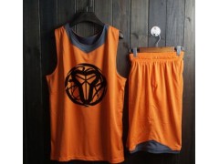 厂家批发新款双面穿篮球服套装男 透气篮球队服团购定制印字印号图2