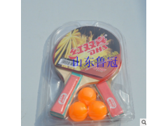 山东鲁冠供应乒乓球用品乒乓球拍 热卖学生训练专用标准乒乓球拍图2