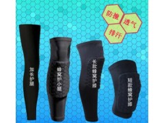 玛克拓普高弹力套透气莱卡运动护膝 蜂窝防撞足球篮球运动护膝图2