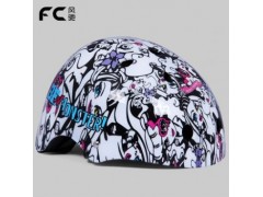 鹰飞FC 极限运动头盔 11孔梅花盔 滑轮滑板死飞单车盔 摩登女郎图2