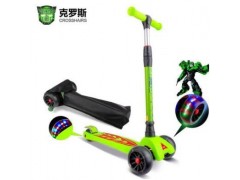 热销新款三轮儿童滑板车可升降踏板车闪轮滑滑车儿童玩具定制批发图1
