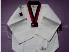 跆拳道服加工 批发 刺绣道服 成人道服 品牌跆拳道服 条纹涤棉图2