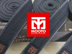 跆拳道黑带 MOOTO水洗做旧款黑带 做旧款教练腰带 跆拳道训练带图3