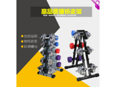 康维斯家用健身用品纯铁哑铃架放哑铃的架子健身房哑铃架厂家直销图1