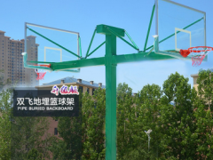 地埋圆管方管篮球架学校篮球架子室外成人家用训练标准固定篮球架图3