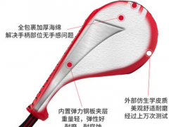厂家直销跆拳道阿迪脚靶响靶高质量双叶靶儿童成人训练靶可印字图2