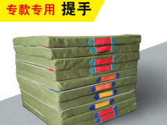 仰卧起坐海绵垫子两折舞蹈练功训练体操垫定做 折叠帆布空翻垫图3